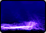 Purple electric sparks